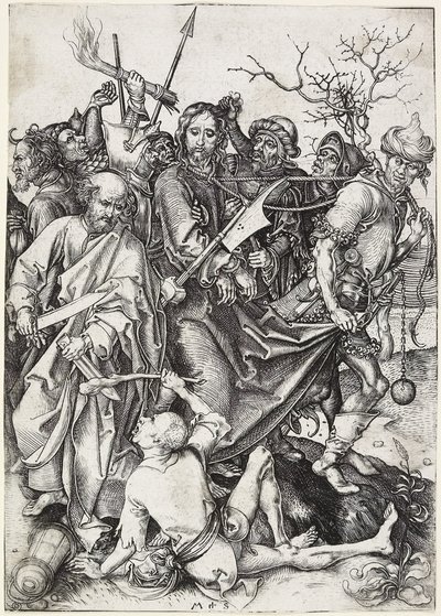 Die Gefangennahme Christi, um 1480 von Martin Schongauer